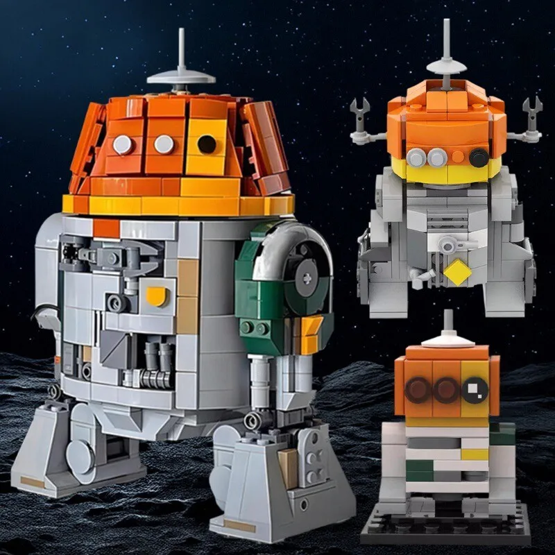 

Movie Figures Intelligent Mech Bricksheadz Model MOC Space War C1-10P Chopper Robot Building Blocks Set Boy's Toy Birthday Gift