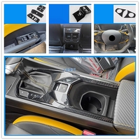 For DongFeng Aeolus/Shine 2023 + Car Gear Shift Window Control Panel Steering Wheel Air Vent Outlet Cover Carbon Fibre Interior