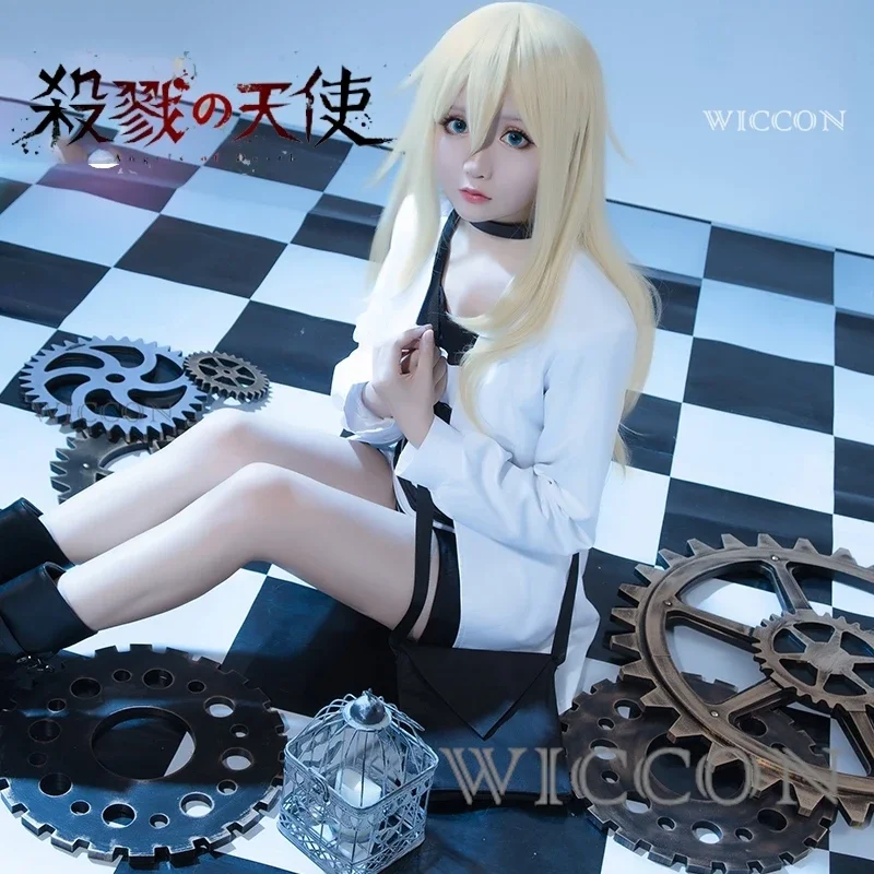 Angels Of Death Cosplay Costume Ray Rachel Gardner Uniform Zack Isaac Foster Cosplay Anime Costume Backpack Wig