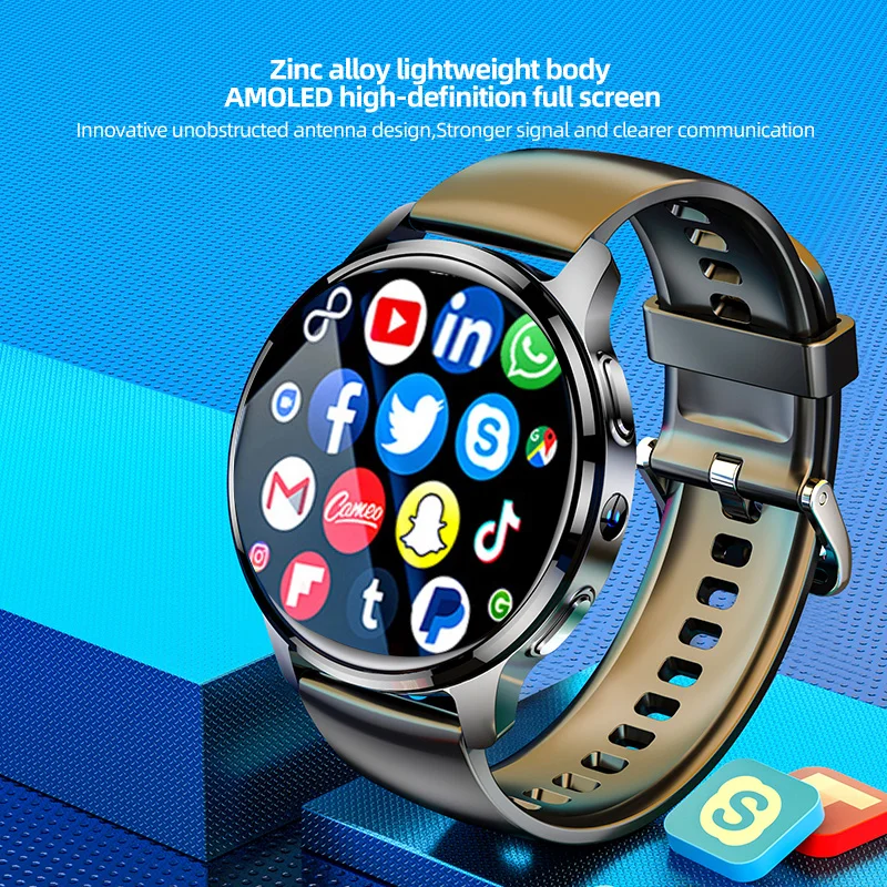 Smart Watch 2024 Android Men Women GPS 16G ROM Storage HD Camera 2G 4G SIM Card WIFI Wireless Fast Internet Access Smartwatch