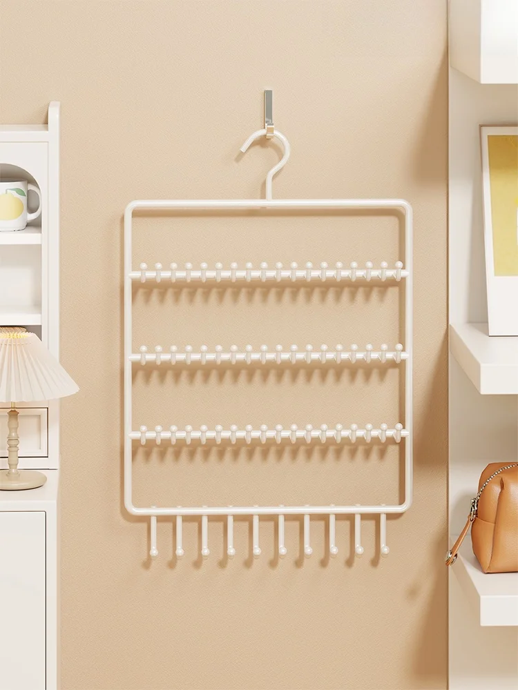 Wall Mounted Jewelry Display Stand Home Decorative Accessories Storage Rack Earring Bracelet Hair Accessory Holder Metal