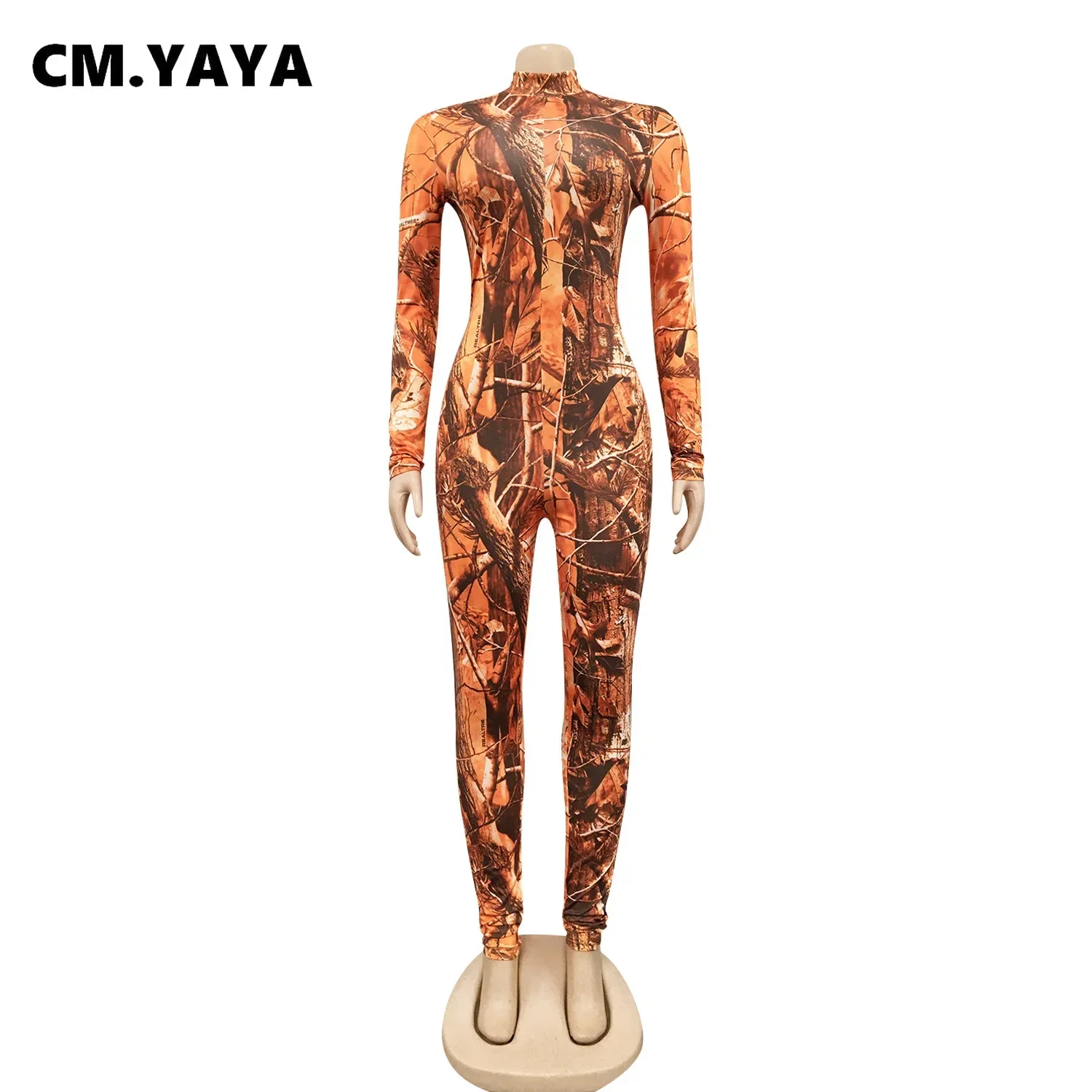 Fanan Actieve Tie Dye Brief Print Coltrui Bodycon Jumpsuit Voor Vrouwen Sexy Club Eendelig Overall Bodycon Rompers Outfits