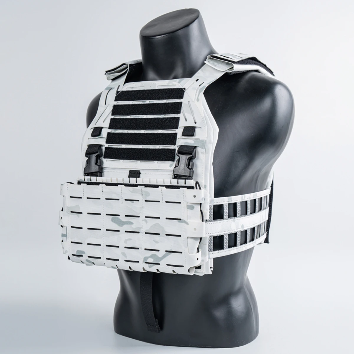 سترة تكتيكية مموهة للثلج مع حقيبة مجلة ثلاثية سترة صيد للصيد في الهواء الطلق لعب الأدوار والدعائم التلفزيونية #4