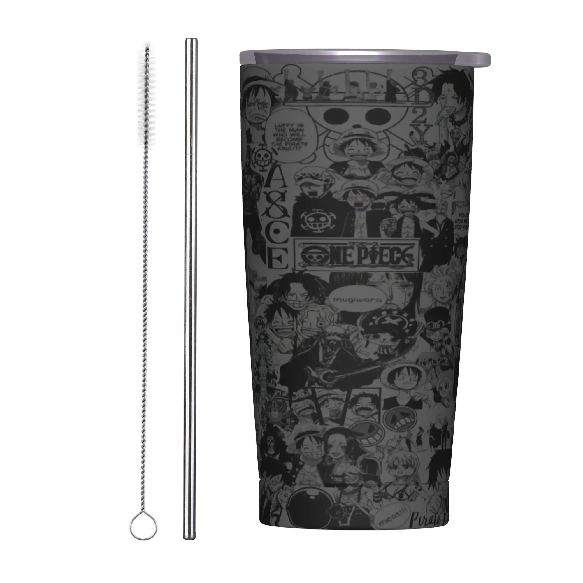 

Луффи Зоро Тони Чоппер аниме стакан 20 унций из нержавеющей стали с двойными стенками, вакуумная изоляция, стаканы с соломинкой