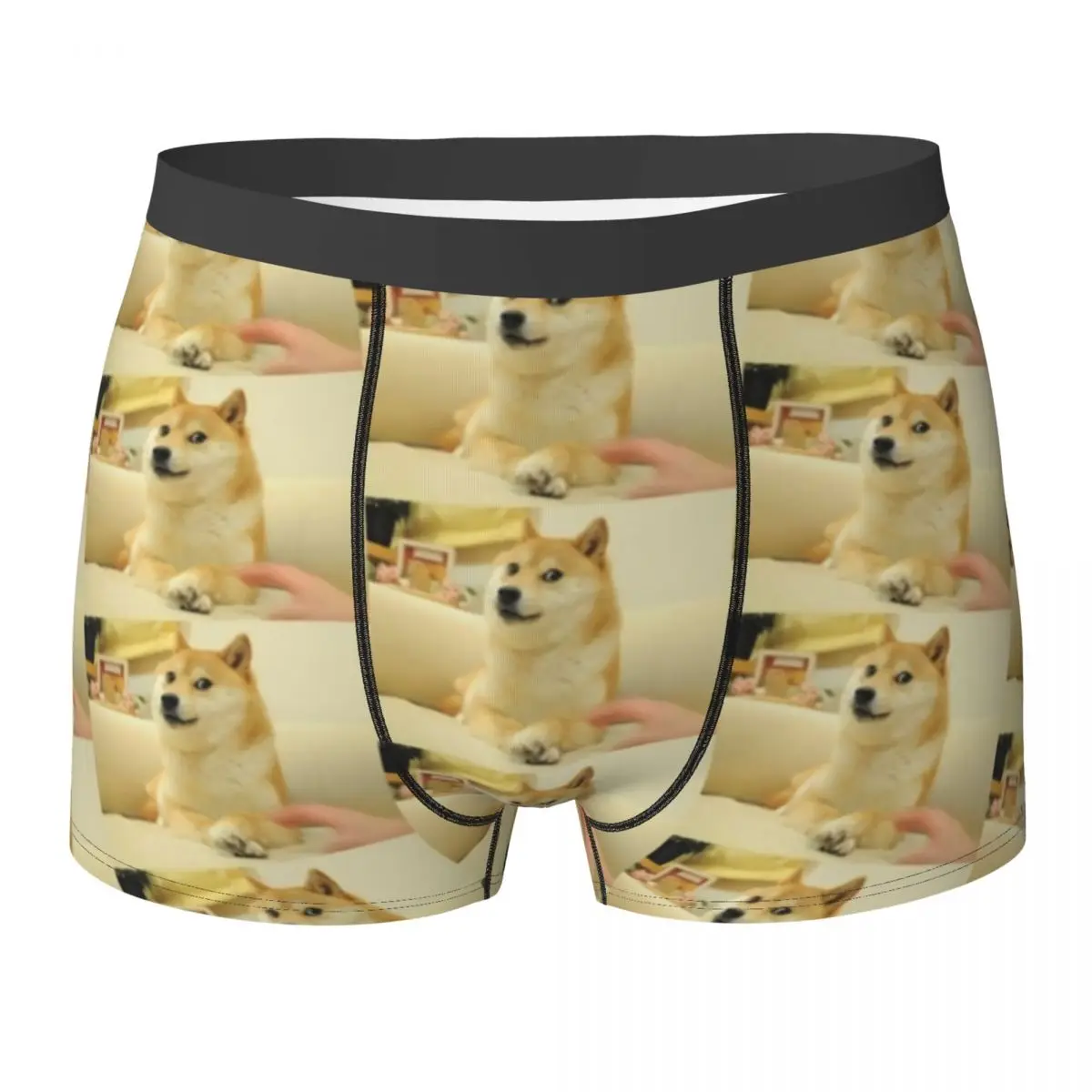 

Doge Meme Underwear Shibe Dog Face 3D Pouch High Quality Trunk Customs Shorts Briefs Breathable Men Panties Plus Size