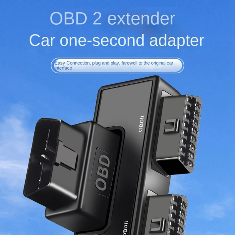 OBD2 One Divided Into Two Adaptor Cable Connector Adapter Wire 16 Pin 16 Core Cable Universal With Dc5521