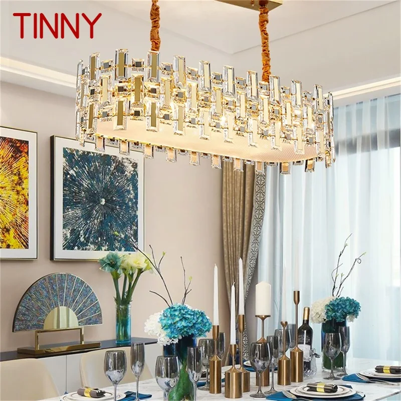 

TINNY Postmodern Pendant Light Creative Gold Chandelier LED Luxury Crystal Lamp for Home Decoration