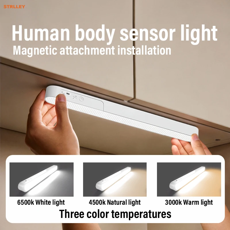 

LED Night Lights Bar Magnetic Table Lamp USB Rechargeable Desk Reading Lamp Desk Lamps Cabient Touch Control Wireless Table Lamp