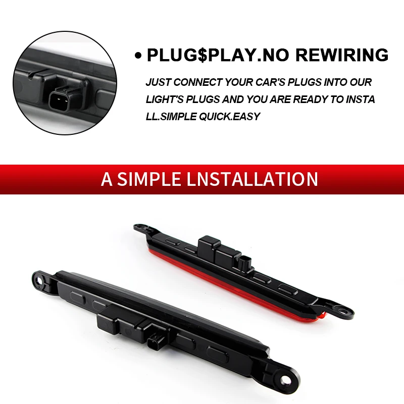 1PC LED Third Brake Light For Mitsubishi Lancer EVO 2008 2009-2016 8334A08 High Mount Stop Bake Light Fog Lamp Car Accessories