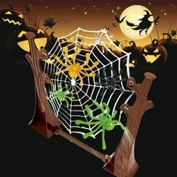 Bouncing Spider Family Prank party Board Games Toys Set Festival Team gatherings Atmosphere Interactive Spider Web Hanging Toys