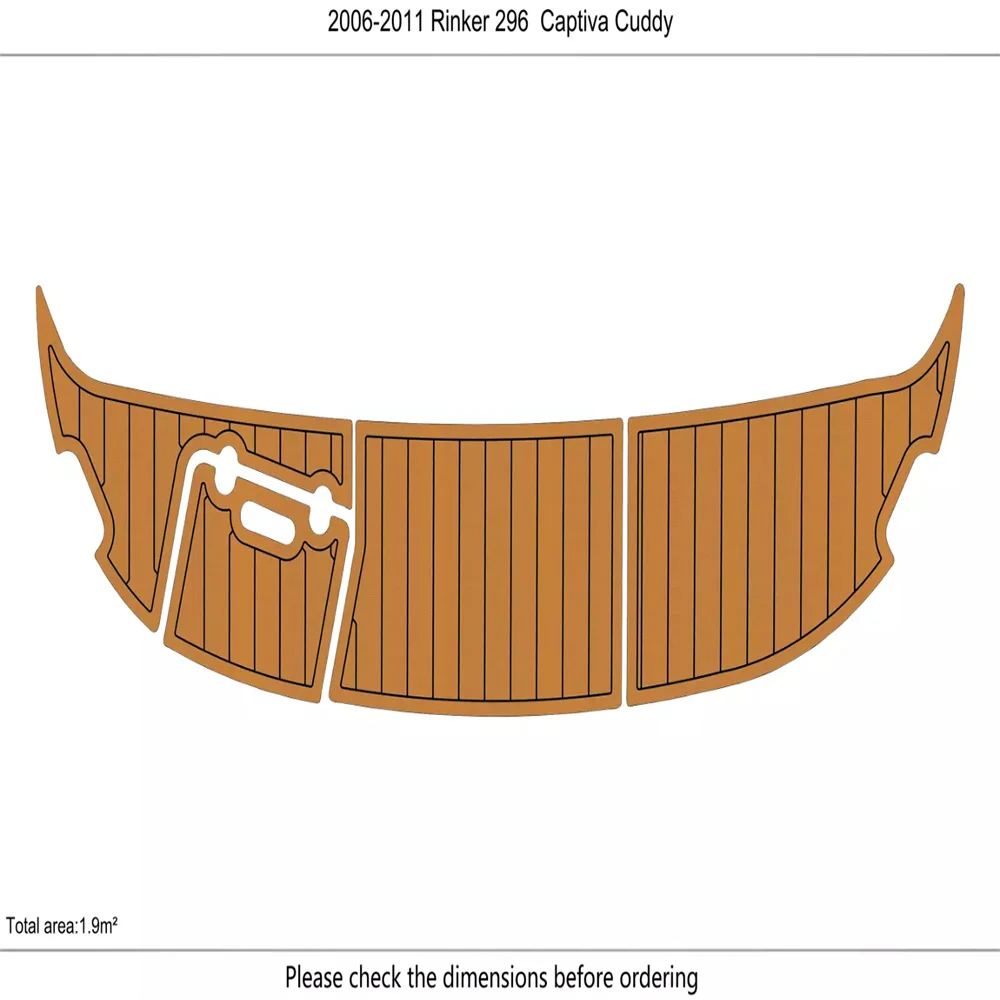 

2006-2011 Rinker 296 Captiva Swim platform 1/4"6mm EVA Faux foam floor Mat SeaDek MarineMat Gatorstep Style Self Adhesive