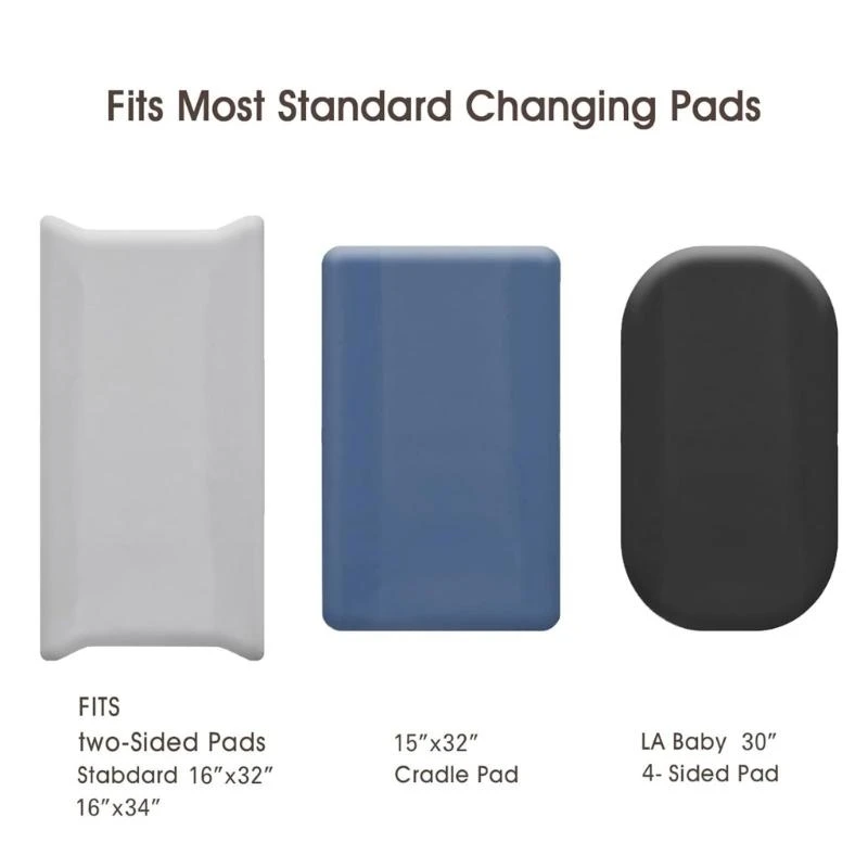 مجموعة J15U مكونة من 3 قطع ملاءات سرير لعربات الأطفال، أكمام ناعمة ومريحة #4