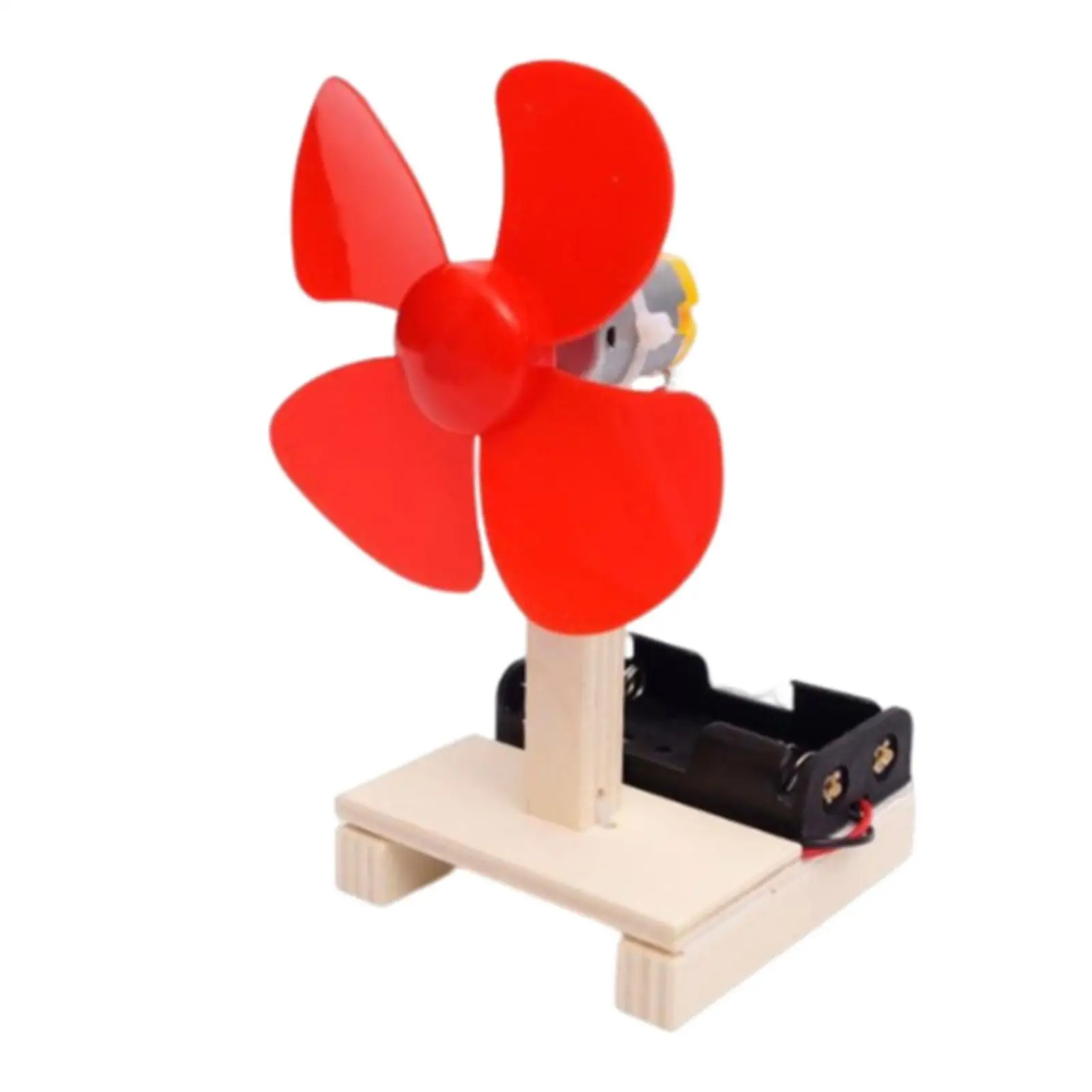 Kids Physics Teaching Toy Wind Fan Model DC Windmill, Rotating Motoring Shaft