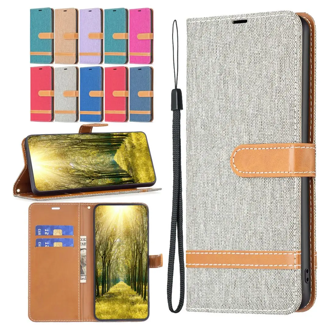 Pop Denim Mobile Phone Bags Housing Case For Holster Samsung Galaxy Note 20U A34 A54 5G S8 S9 S10 S20 FE S21 Ultra S22 S23 Plus