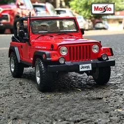 Collective Diecast 1:18 Scale Jeep Rubicon Willys Alloy Car Model Metal Off Road Vehicles Toys Kids Boys Gift Voiture Miniature