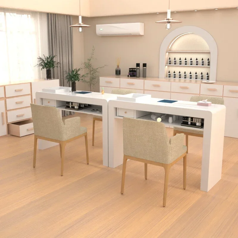 

Folding Table Nail Dust Collector Manicure Tables Salon Professional Corner Furniture Tavolino Pieghevole Meuble Onglerie Desk