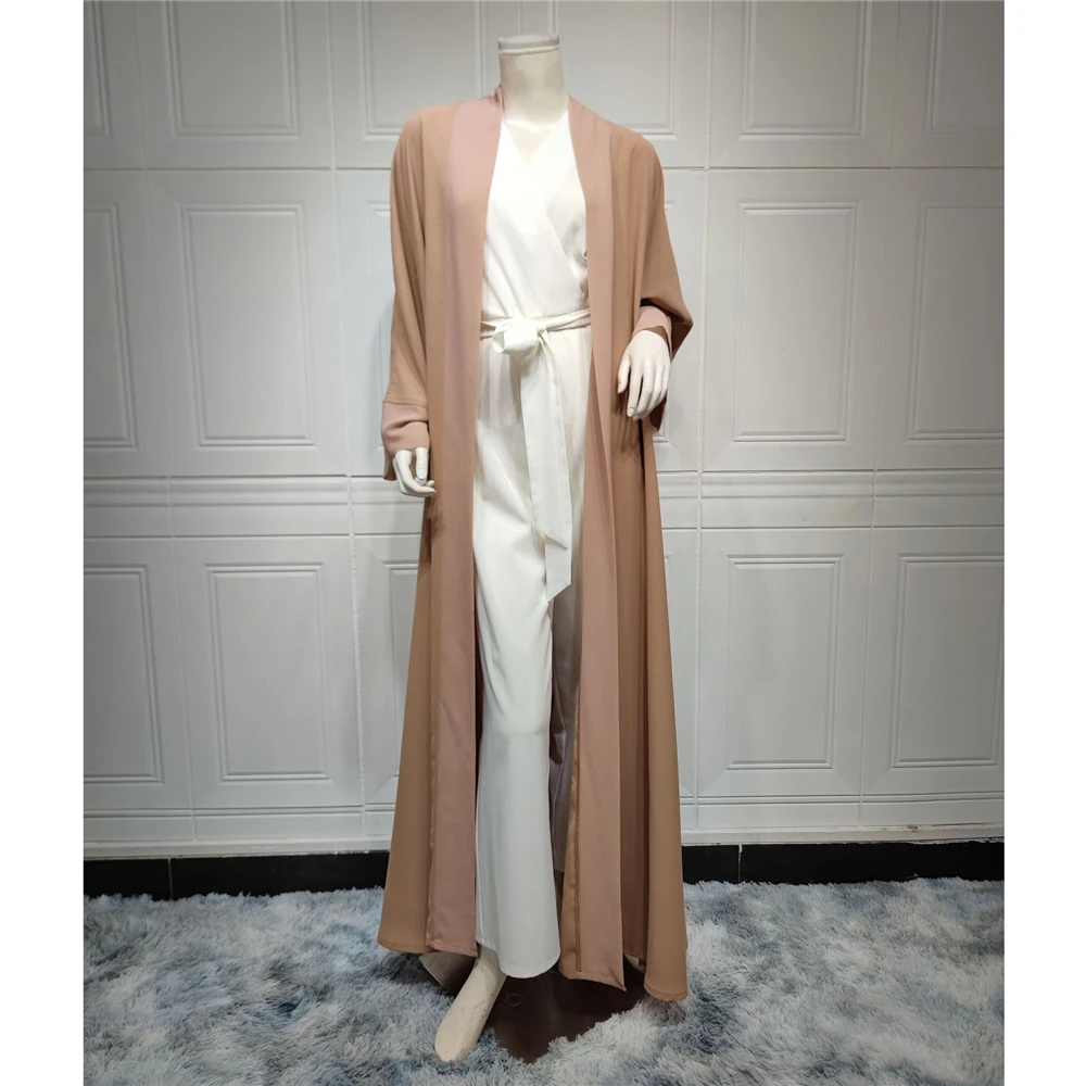 

Dubai Open Kimono Abaya for 2025 Women Muslim Maxi Dress Kaftan Turkey Islam Arab Caftan Arab Robe Eid Ramadan Islamic Clothing