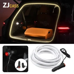 Universal Car trunk light 12V Car LED Luggage Compartment Lighting 5M Can be cut waterproof Sensor Light Bar Auto Accessories