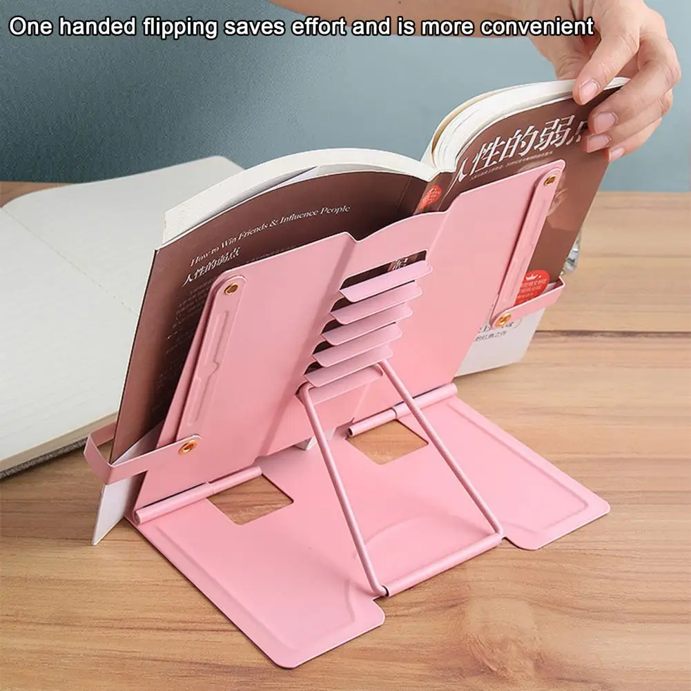 Ângulo ajustável Book Stand para crianças e adultos, Cartoon Dolphin Book Holder, Multi-Purpose Holder para crianças