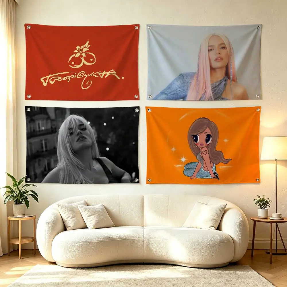 Singer Karol G  Flags Wall Hanging Tapestry Outdoor Garage Room Decorative flag Background Blanket
