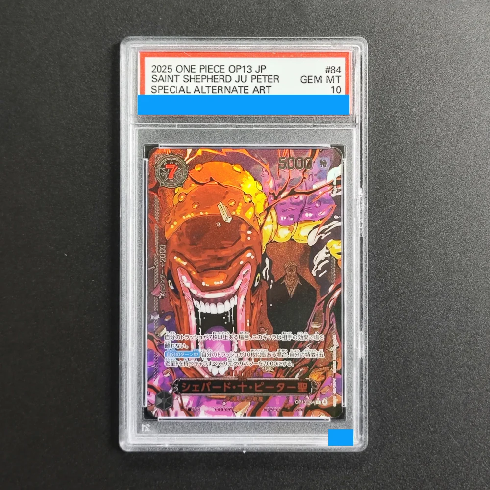 

Proxy ONE PIECE JAPANESE OP13-084 CARRYING ON HIS WILL #084 SAINT SHEPHERD JU PETER Grading 10 Collection Game Card