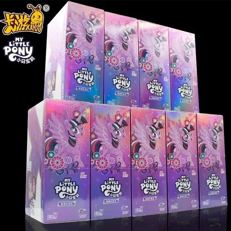 

KAYOU My Little Pony Card 40th Anniversary Limited Friendship Magic Card Rare SC SGR Hui Moon Bag Collectible Card Kids Toy Gift