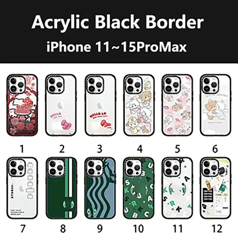 

Black Acrylic Imprinted Letters Phone Case Cover for iPhone 11 12 13 14 15 Pro Max Case for iPhone 15 Pro Max