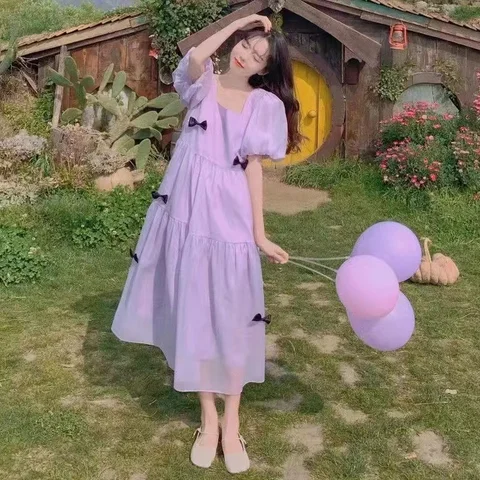 Женское платье FYCOOKY фиолетовое