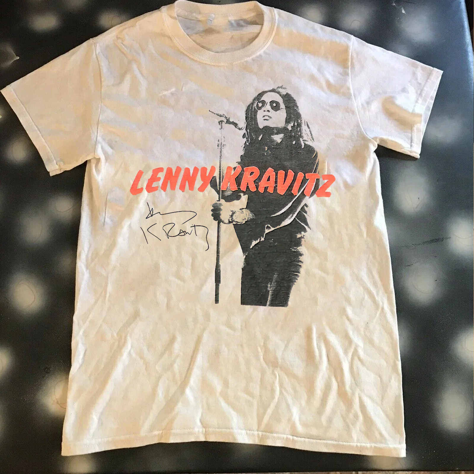 Hot Lenny Kravitz white Men T Shirt All Size S To 5XL EE1381