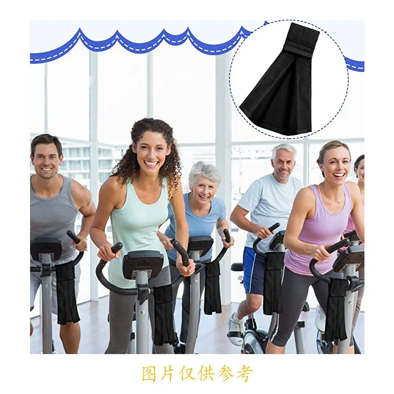 Football Field Towel with Hook & Loop Fastener Super Water Absorption Sports Sweat Cotton Towel for Football Golf Gym Fitness