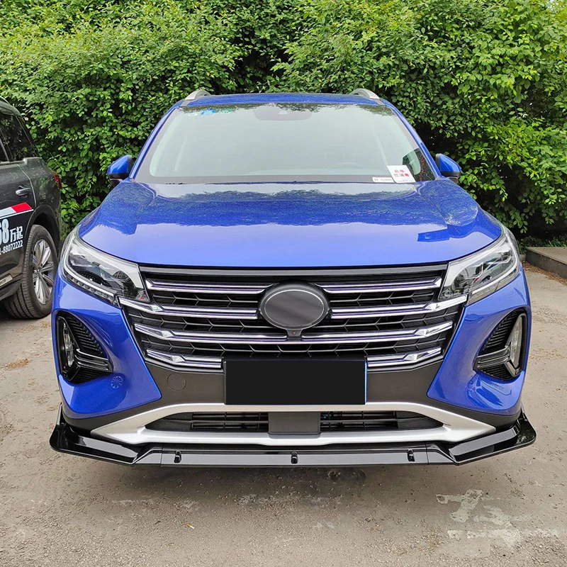 

For GAC Trumpchi GS4 2020 21 22 23 Front Bumper Lip Chin Splitter Bodykit 3Pcs/Set Exterior protection Upgrade Accessories