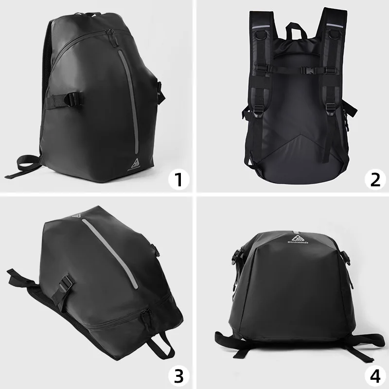 

Motorcycle travel backpack, motorcycle reflective helmet bag, waterproof large capacity backpack, computer bag
