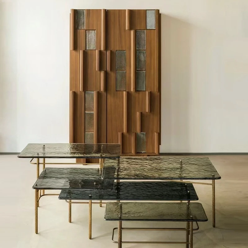 

Solid wood wine cabinet dining side cabinet hotel clubhouse villa decorative locker