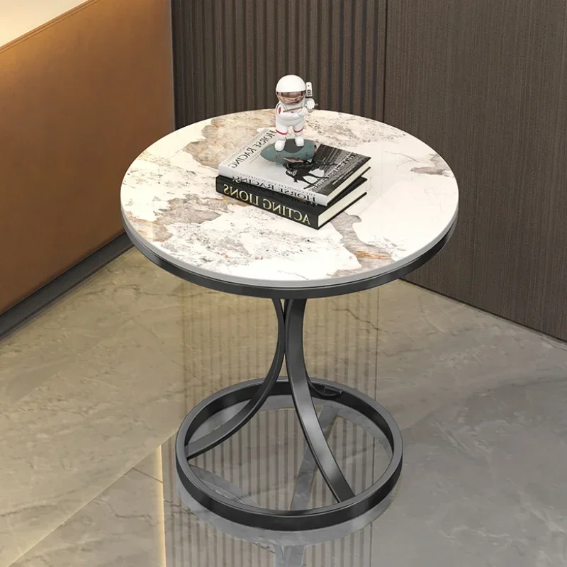 

Simple Modern Side Table Luxury Minimalist Bedside Designer Side Table Marble Balcony Mesas De Centro Para Sala Home Furniture