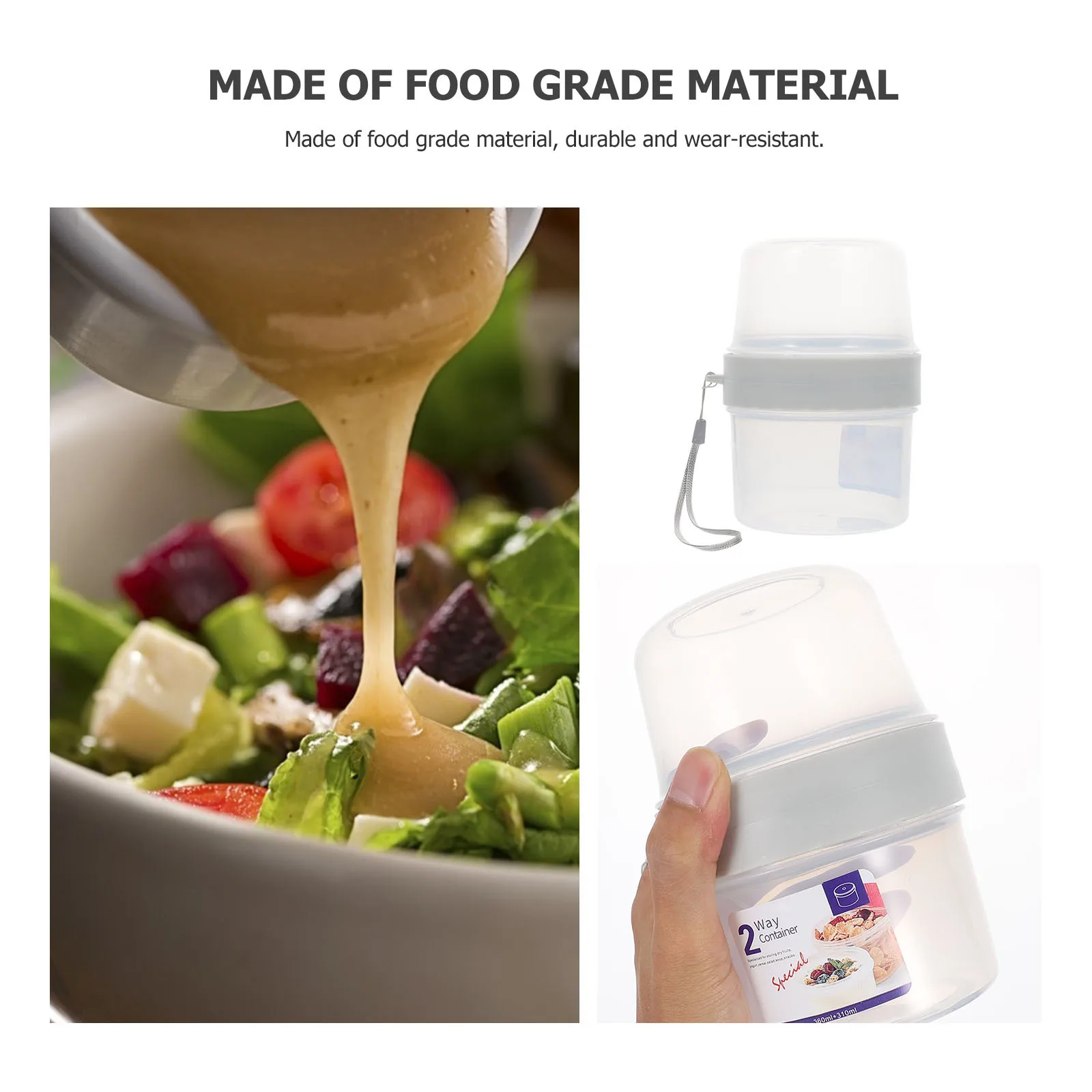 

1Pcs Double Layer Sealing Storage Box Food Storage Container Portable Lunch Box Leakproof Crisper Fresh-Keeping Bento