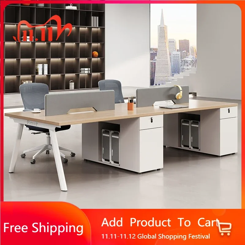 

Gaming Modern Office Desk Minimalist Conference Modern Bookshelf Office Desk Reception Student Unique Metal Bureau Furniture