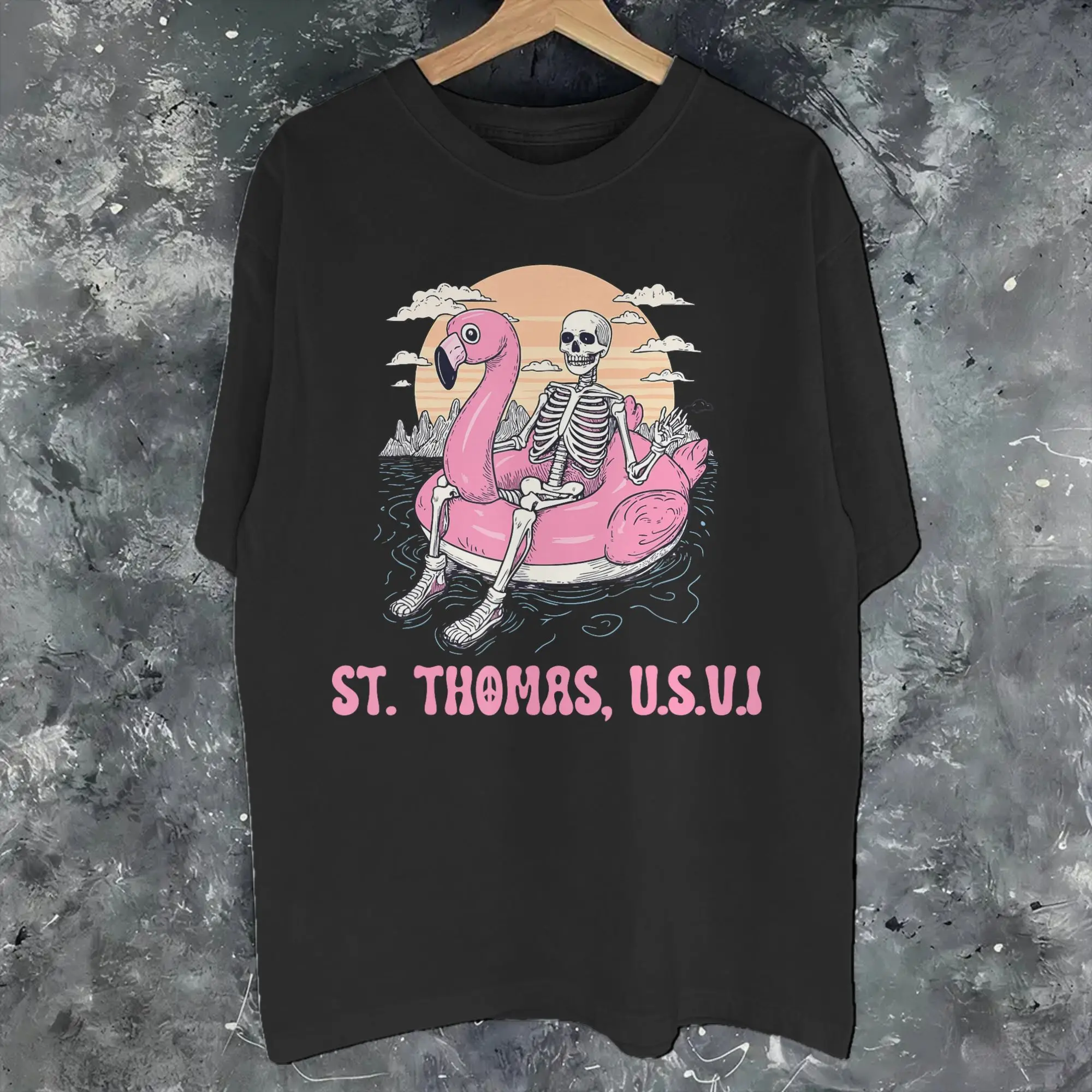 New Arrival St. Thomas U.S.V.I. US Virgin Island Souvenir Vacation  T Shirt For Unisex  Cotton Tee Shirt Short Sleeve Clothing