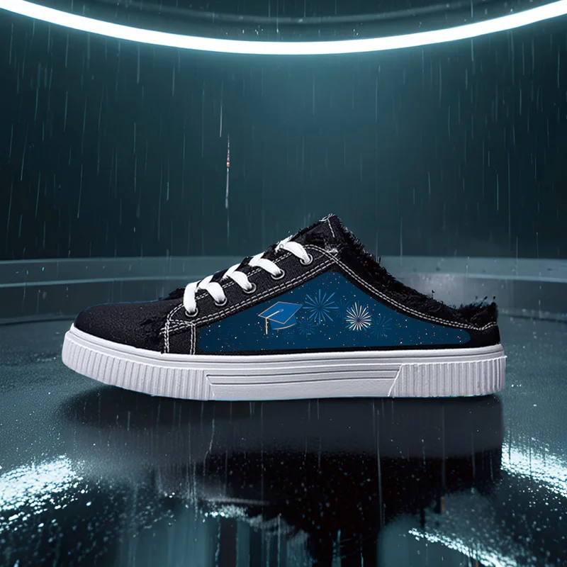 

Women's Sports Shoes for All Seasons, Daily Life, Casual and Simple Women's Canvas Shoes, Fireworks Bachelor's Hats, High-Top Round-Toe Flats-Soled Breathable Vulcanized Shoes, Digital Printing Women's Shoes