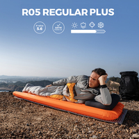 FLEXTAIL ZERO MATTRESS PLUS - 196 cm Insulated Sleeping Pad with 5.6/6.0 R-Value, Ultralight Inflatable Camping Mattress