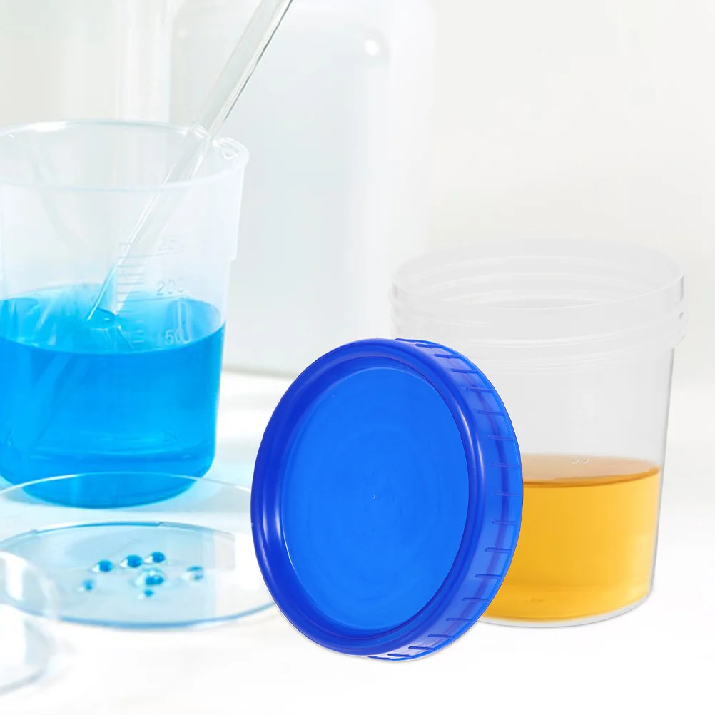

16Pcs Sample Cup Graduated Measuring Clear Scale Marked Plastic Specimen Container Laboratory Kitchen Measuring Tool