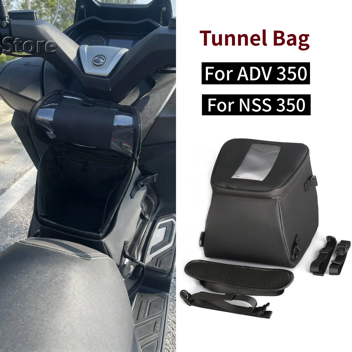 

Scooter Tunnel Bag For Honda ADV350 ADV 350 NSS 350 NSS350 Motorcycle Tank Bag Waterproof Tool Package Tunnel Pedal Saddlebag