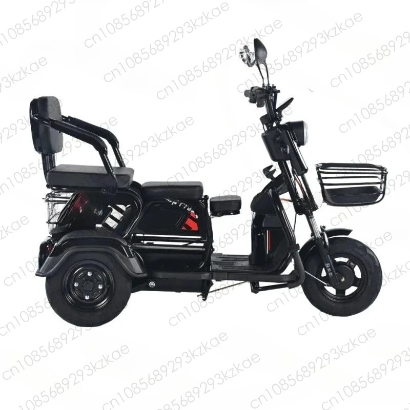

Mini Electric 3-Wheel Steel Tricycle Motorcycle 1000W Power 60V 1000W Motor Power Open Passenger Seats Options