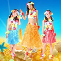 Hawaii Tropical Party Theme Decor Hawaiian Skirt Parti Show Women Girls Party Grass Skirt Happy Summer Aloha Party Supplies