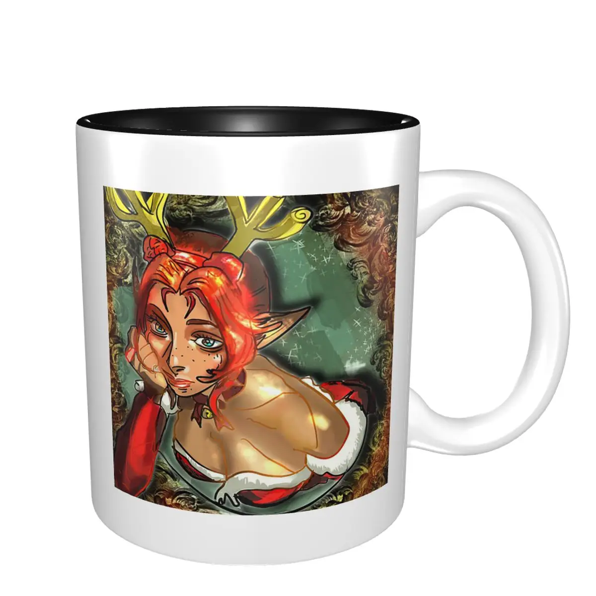 Christmas Snow Elf Mug Funny Ceramic Coffee Cups Tea Mugs Milk Cup Drinkware Gifts for Friends