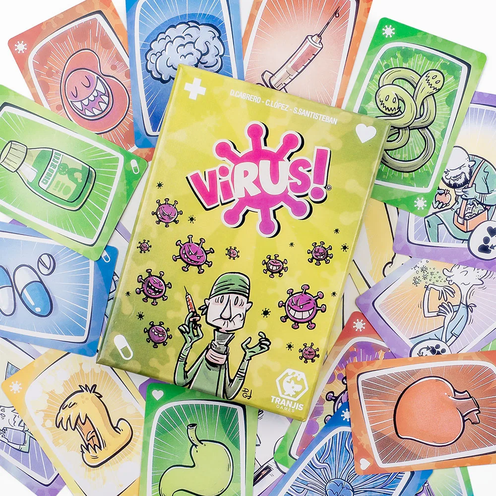 2026 وصول جديد فيروس مجلس بطاقة الألعاب النسخة الإسبانية الإنجليزية لعبة الحفلات للمتعة الألعاب العائلية الأكثر مبيعا