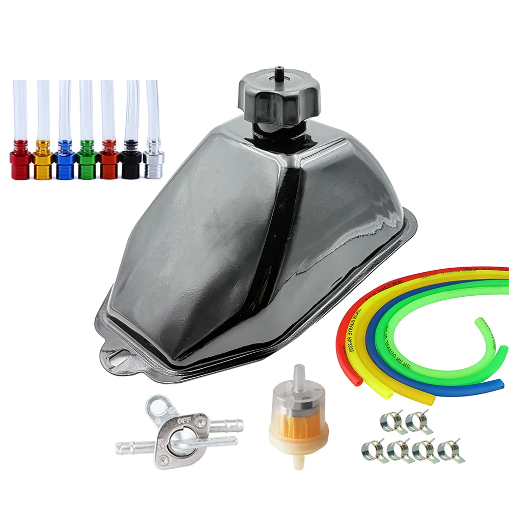

Metal Gas Fuel Petrol Tank With Cap Oil Filter 60cm Fuel Pipe Kit For 50cc 70cc 90cc 110cc 125cc ATV Quad Chinese 4 Wheeler