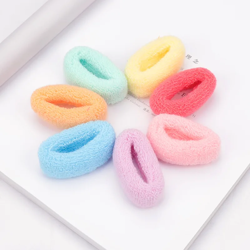 

7 Pcs/set Candy Color Nylon Hair Bands Gentle No Damage Ponytail Holders for Women Girls Ties Sweet Solid Seamless Elastic Hair