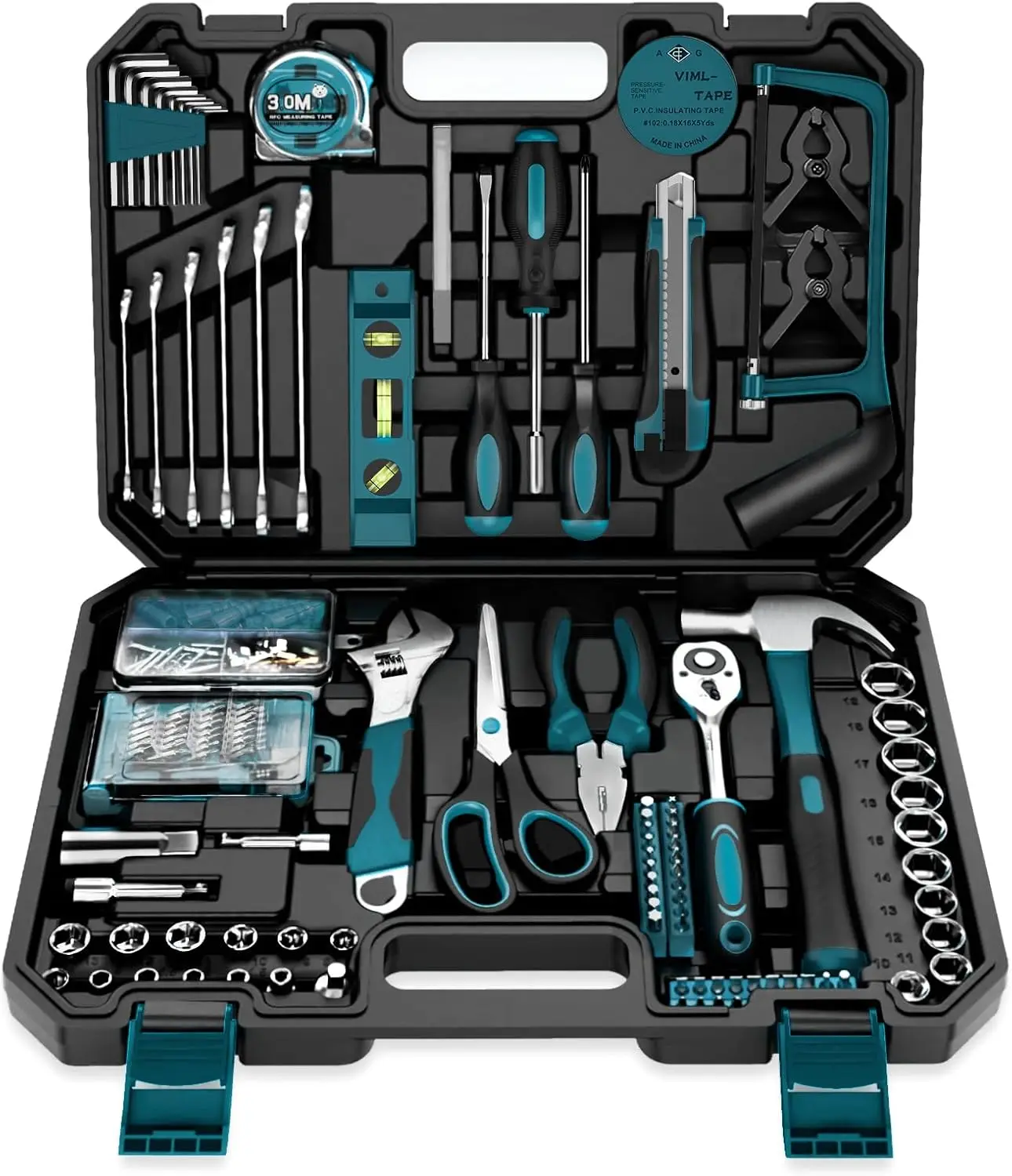 

Home Tool Kit 257-PCs - Household Basic Repair Tool Set for Men Women - General Hand Mechanic's Tool Set & Screwdriver S