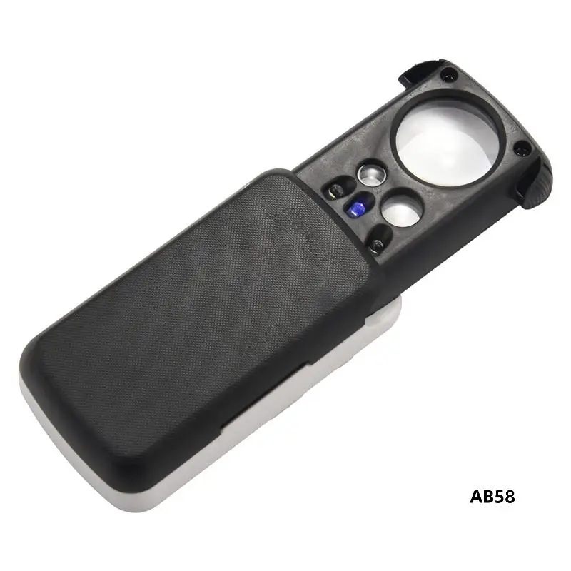 

3Pcs Portable Mini Multifunction 30X 60X 90X Pocket Magnifier With LED UV Light Eyes Glass Magnifying Loupe Lens