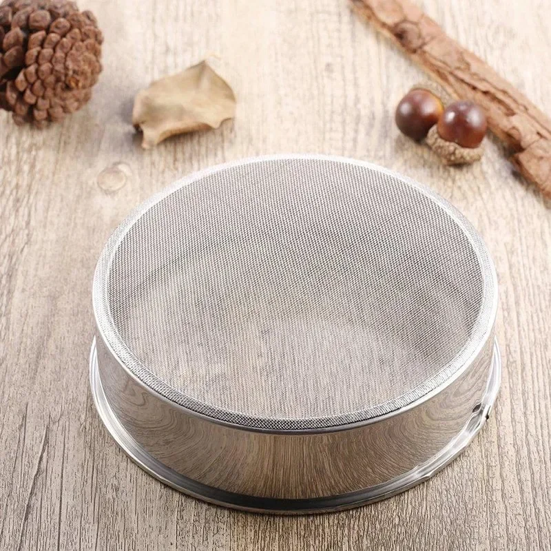 304 Stainless Steel Ultra-fine 40 Mesh Filter Kitchen Mesh Flour Sifter Flour Sieve Sifters Shakers Mesh Baking Tools